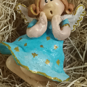 Aniołek Rozalka - ręcznie wykonana z masy solnej (dostępna)